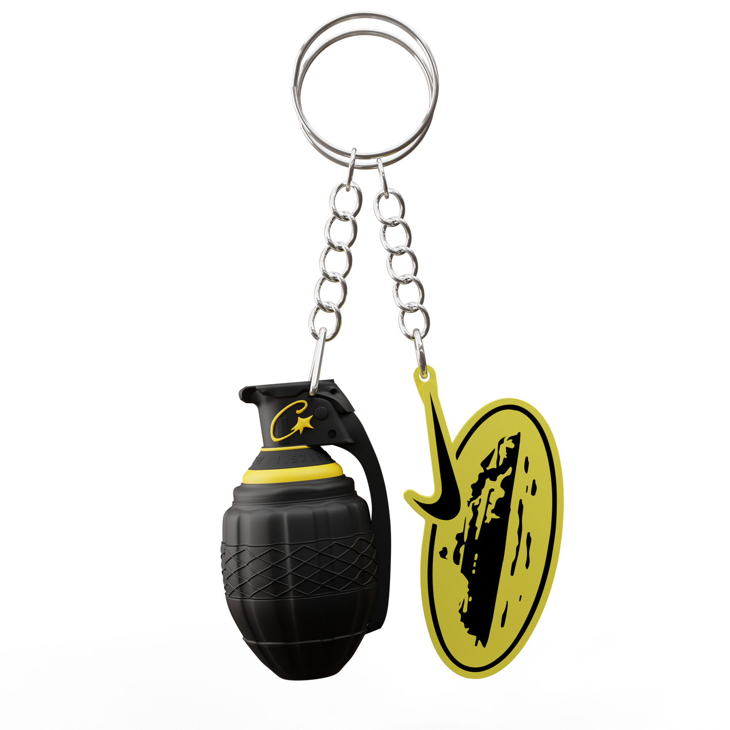 HONEY BLACK GRENADE KEYRING