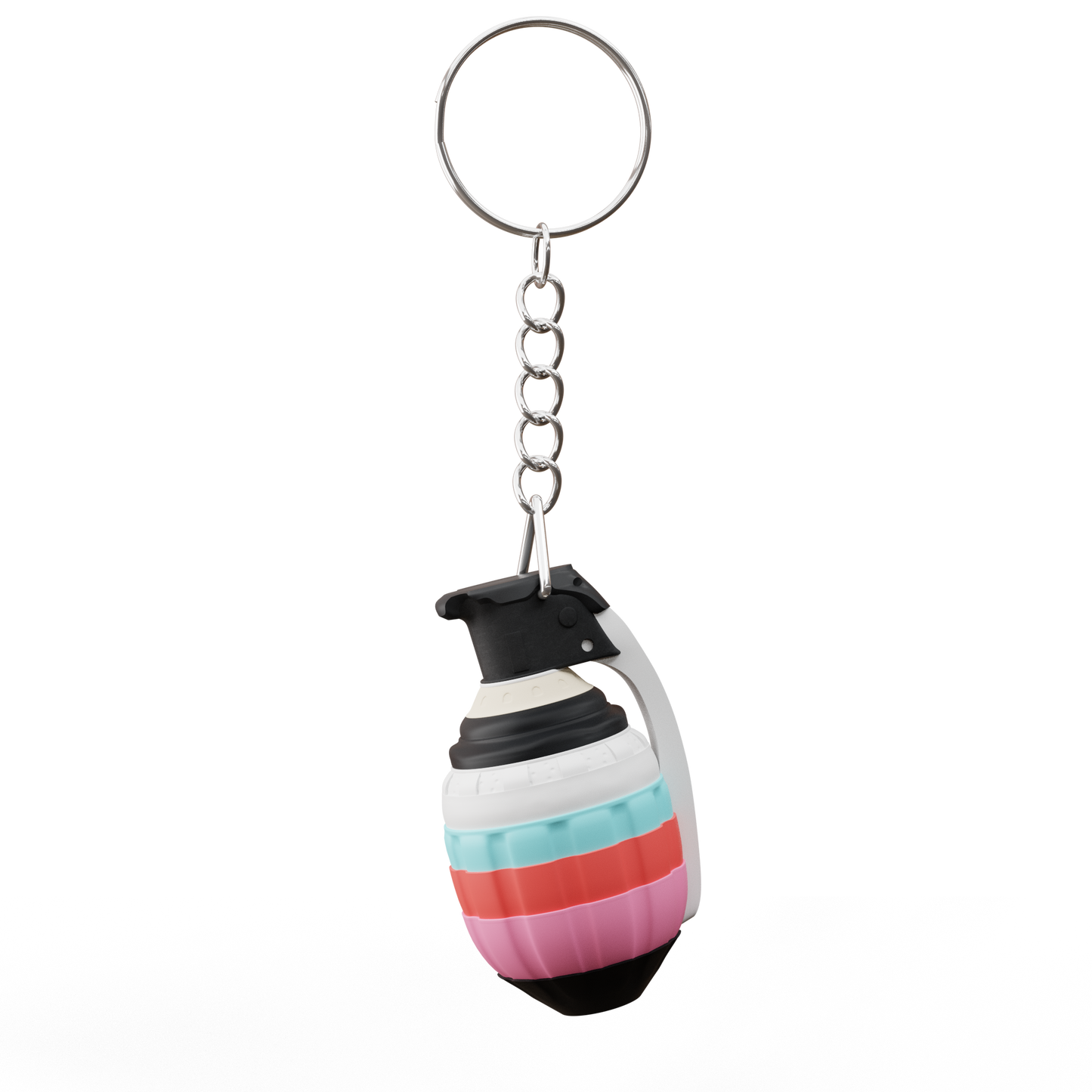 RUNNING MAN GRENADE KEYRING