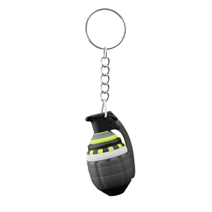 NEON GRENADE KEYRING